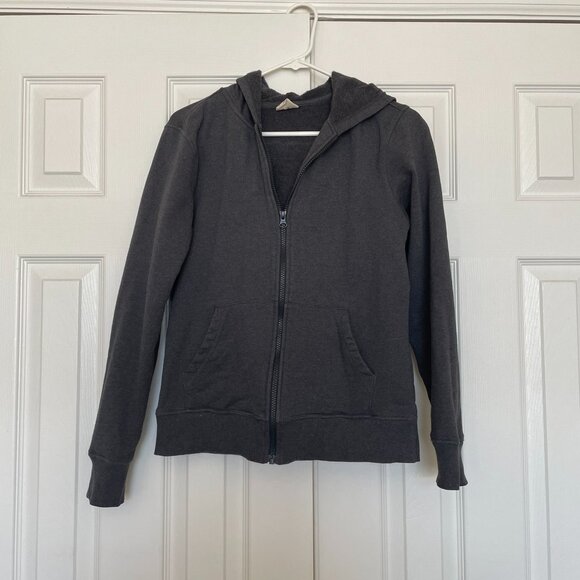 Pact Women's Cloud Brushed Fleece Zip Hoodie in Charcoal Heather - Picture 5 of 7